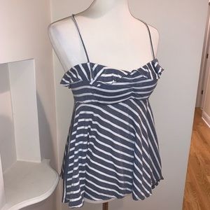 Free people spaghetti- strap stripped top